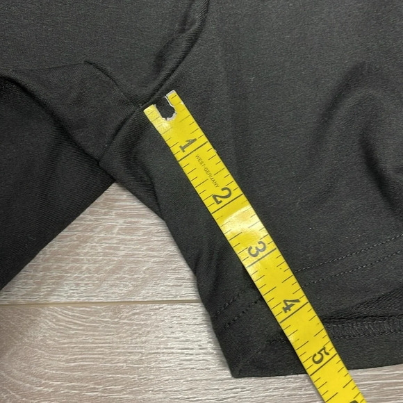 Adrienne Vittadini Sport Shorts Black Pull On Waist Grommet Pocket Detail XL - Picture 8 of 14